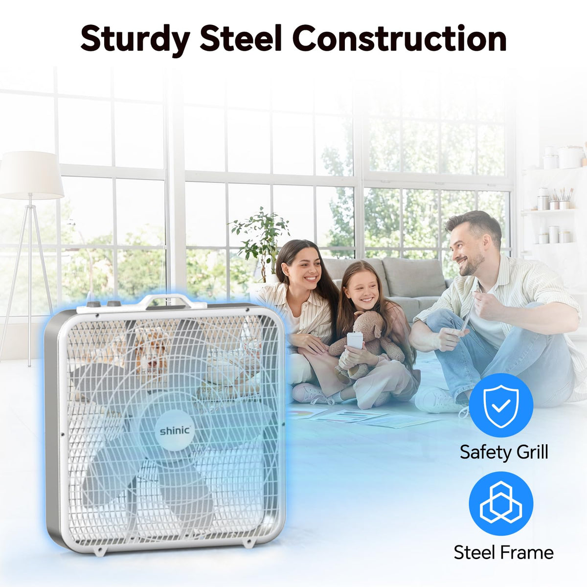 20" Box Fan with Thermostat H9285