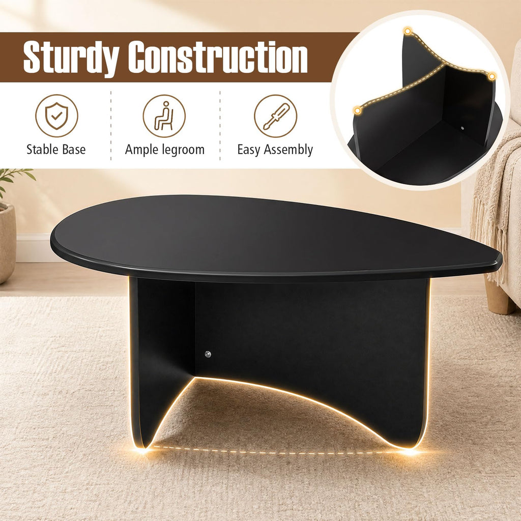 Oval Coffee Table Black I287623