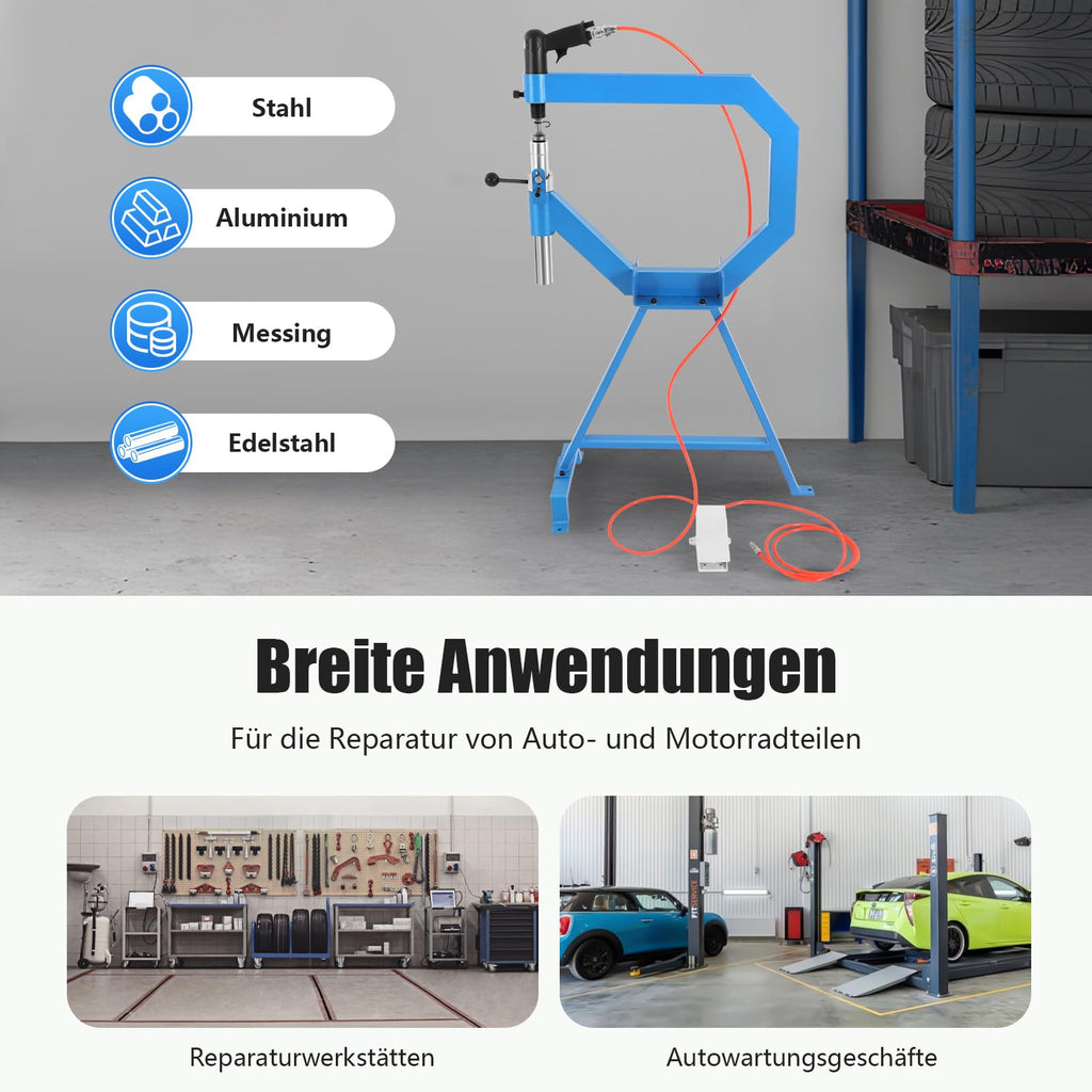 Pneumatic Planishing Hammer & Metal Shrinker Stretcher Kit H612