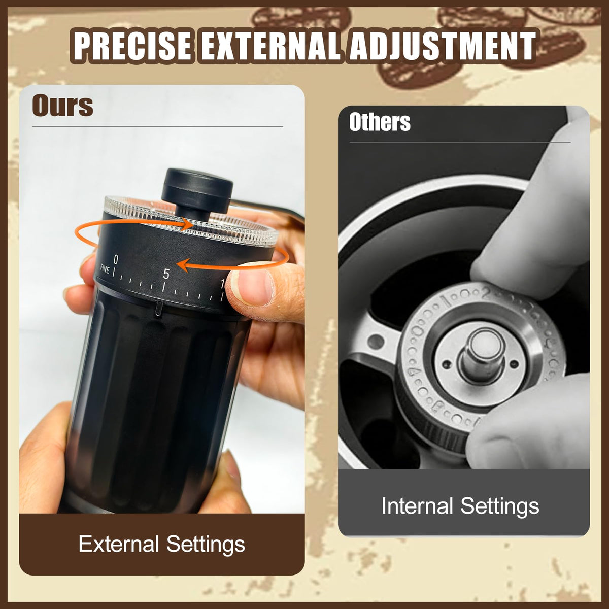 Manual Coffee Grinder with 40 Adjustable Settings, 30g Capacity J62004