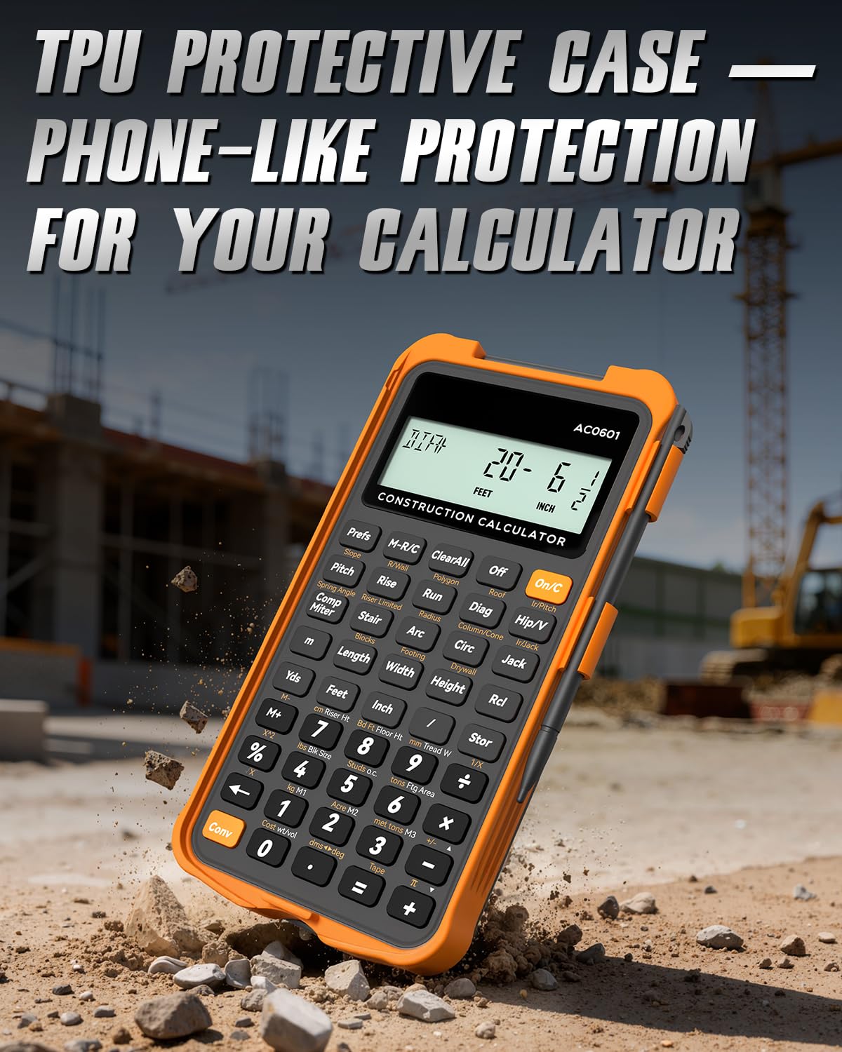 Construction Calculator with Writing Tablet N508