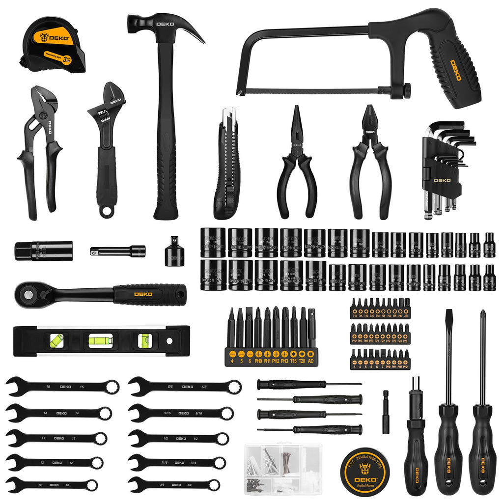 218-Piece General Household Hand Tool Kit with Storage Case M381771