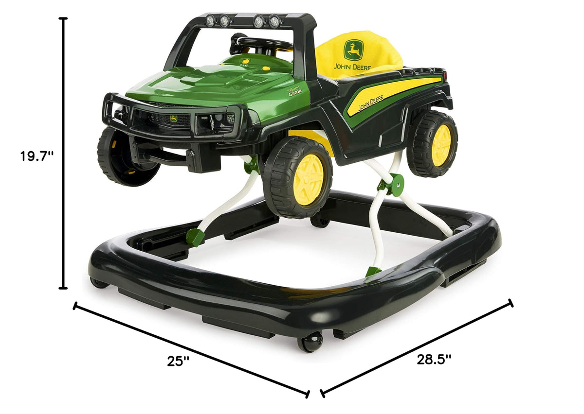 Green Baby Activity Center & Push Walker with Steering Wheel Toy D578