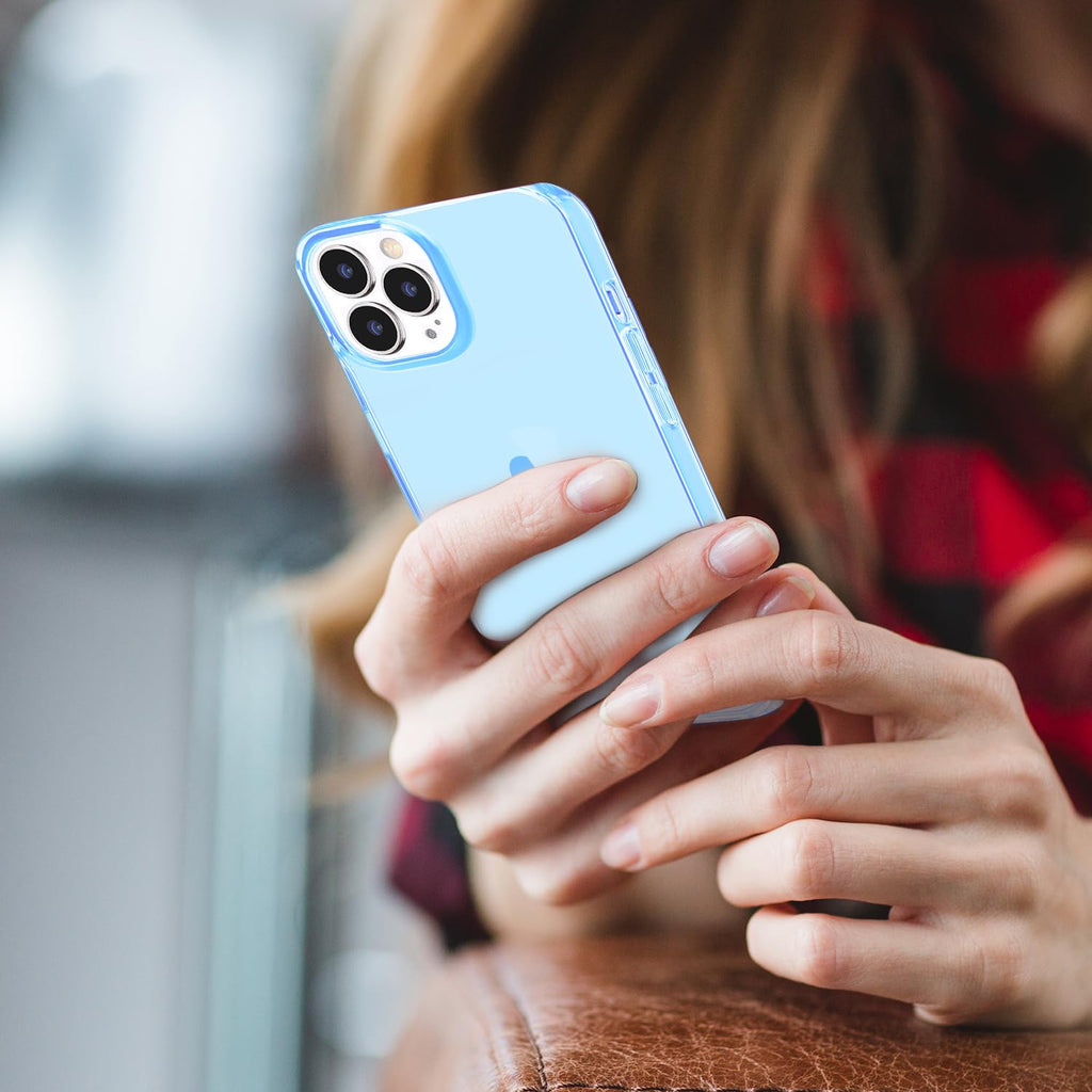 Clear Soft Shockproof Slim Thin Blue Phone Case T915