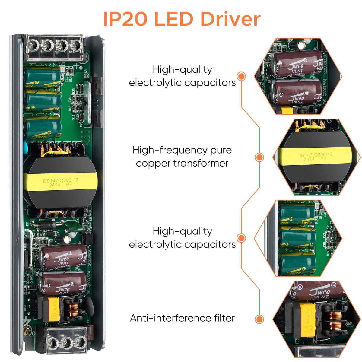 12V 200W LED Power Supply 16.6A X163210
