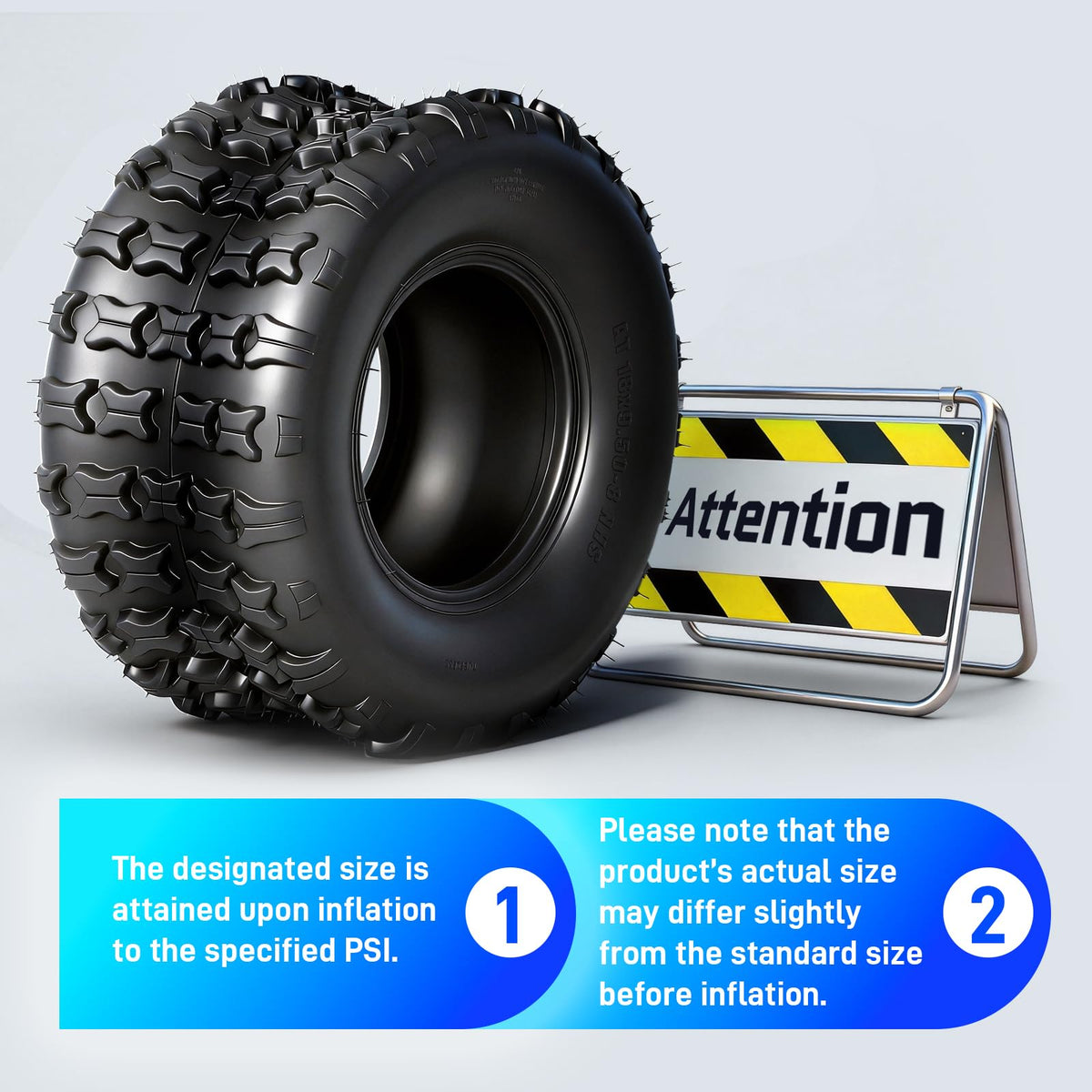 18x9.5-8 All-Terrain ATV/UTV Tires Set of 2 I39237