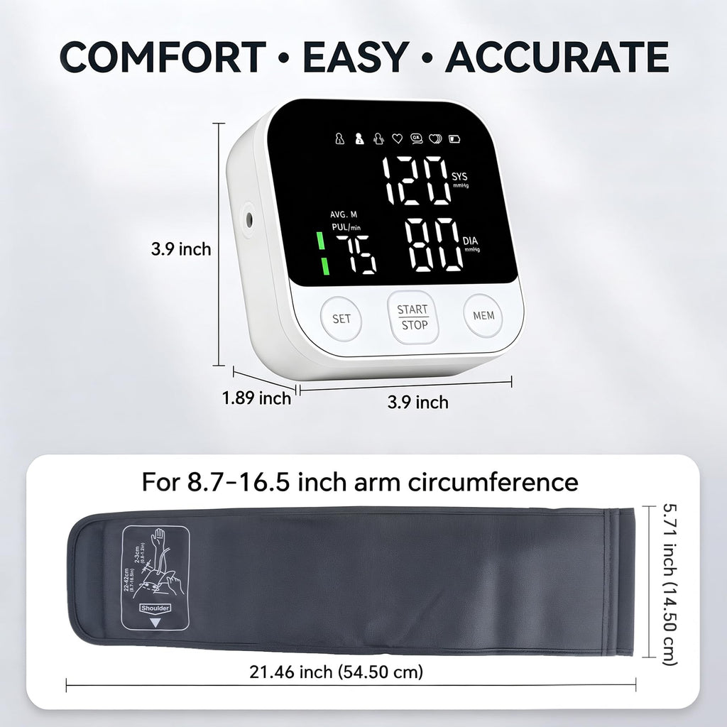 Blood Pressure Monitor Upper Arm Cuff with Storage Bag G548995