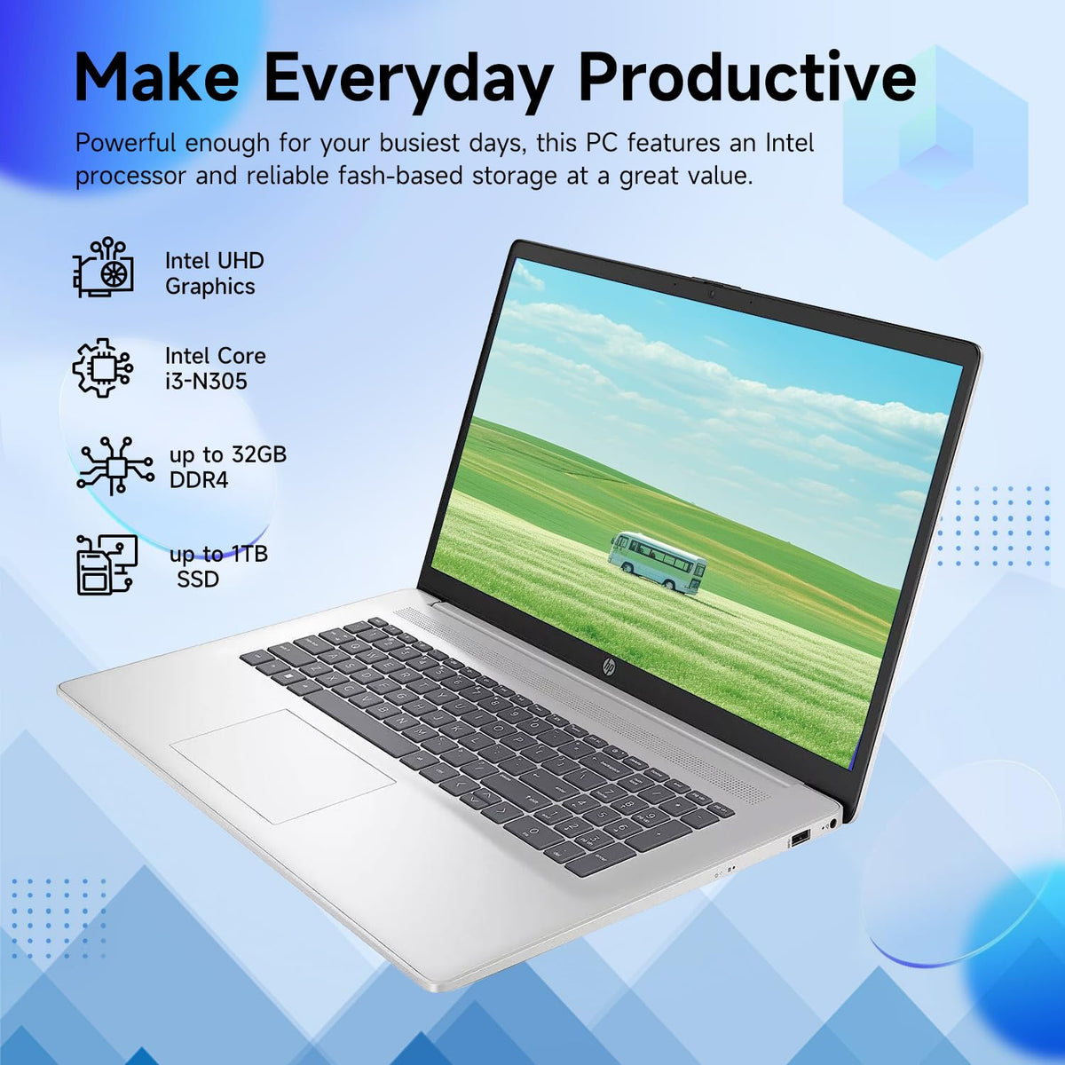 17.3" Touchscreen Laptop, 32GB RAM, 1TB SSD, Silver L4588