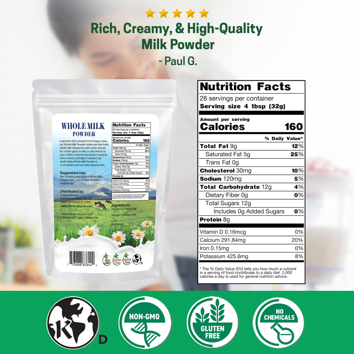 Whole Milk Powder 2 lb M335