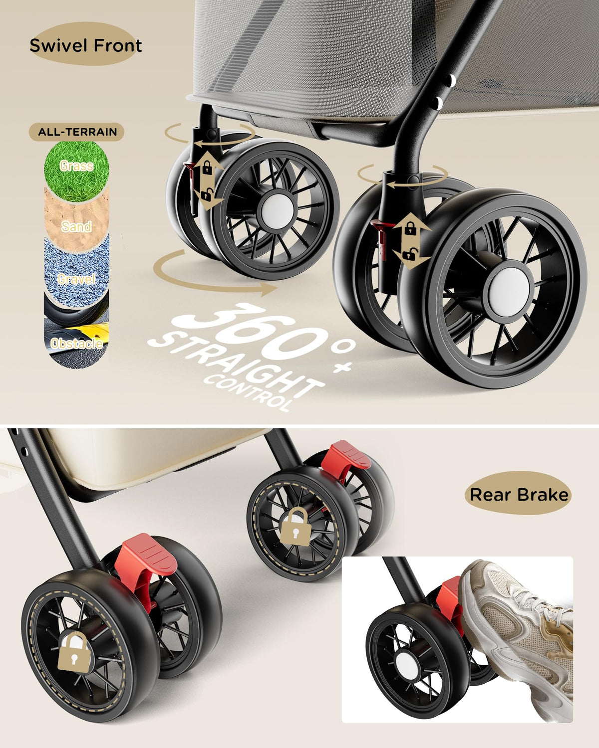 Foldable Pet Stroller R483