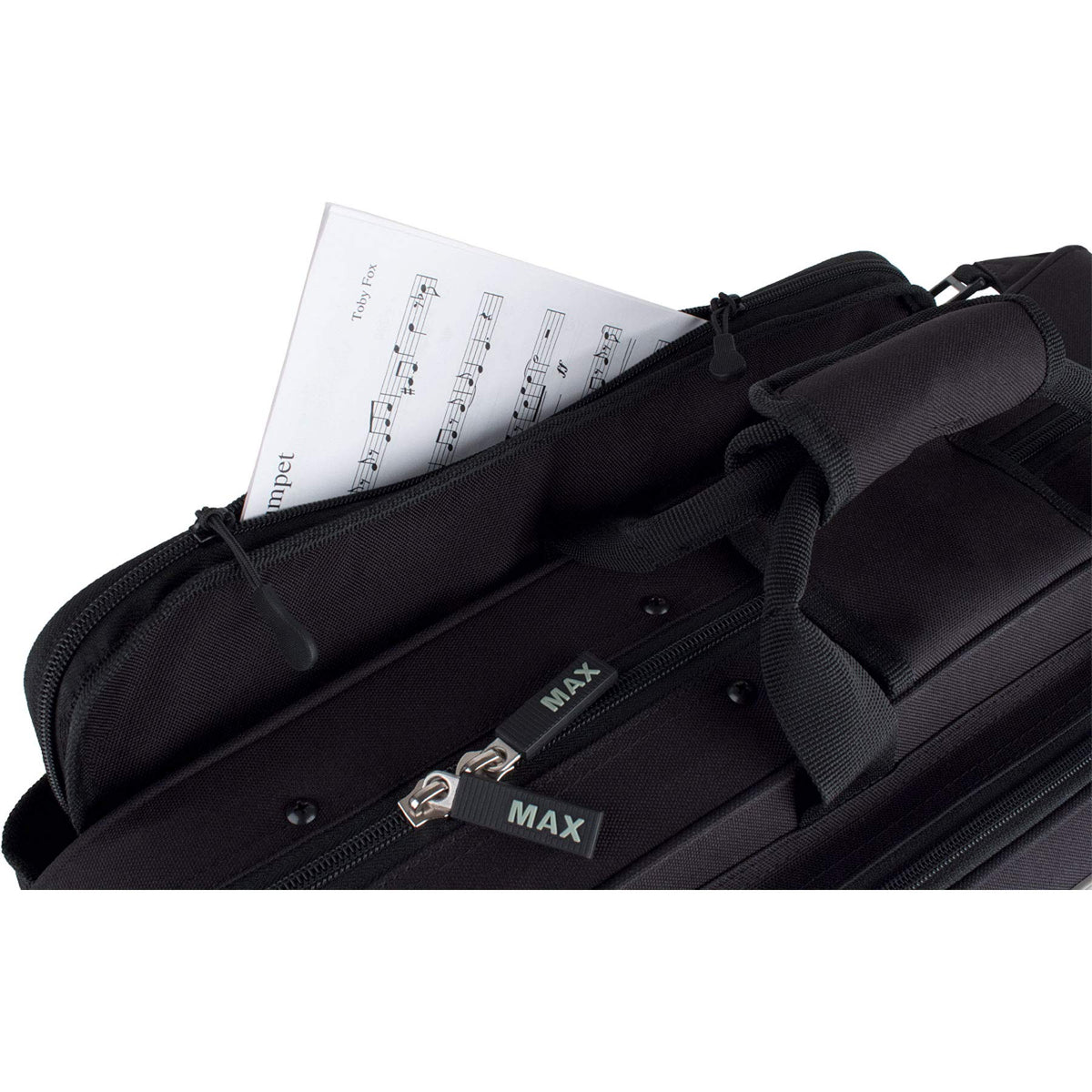Black Trumpet Case with Sheet Music Pocket G5857