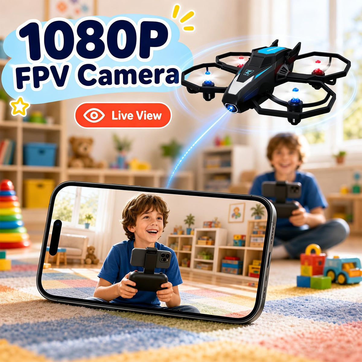 Mini Drones with Camera 1080P HD RC Quadcopter U31742