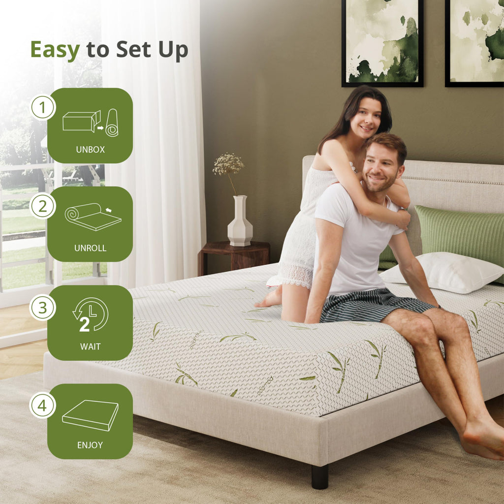 Full Size 8 Inch Medium Firm Memory Foam Mattress V181214