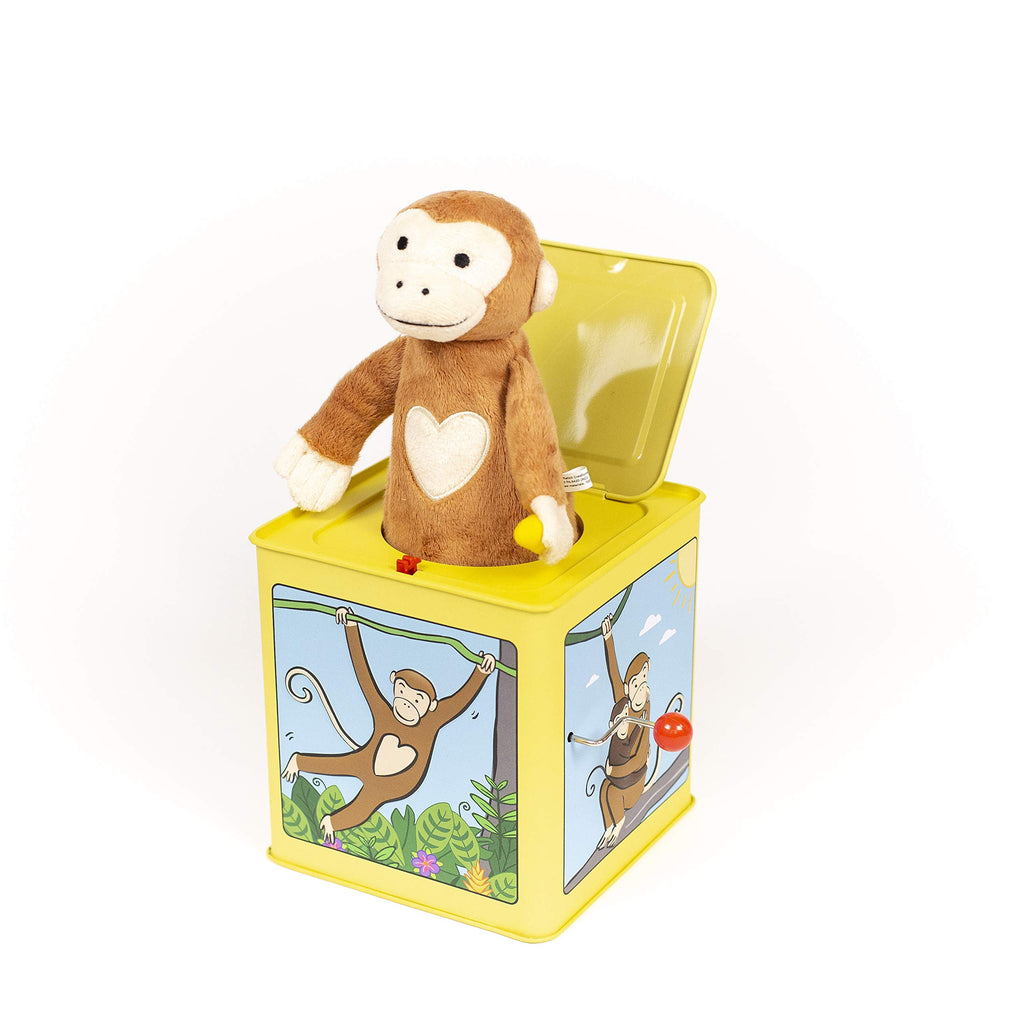Monkey Jack in the Box Plush Tin Toy D886642