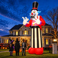 11FT Giant Halloween Inflatables Clown Ghost with LED Lights V745221