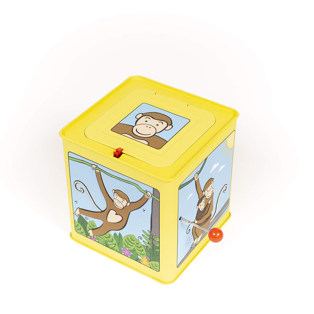 Monkey Jack in the Box Plush Tin Toy D886642