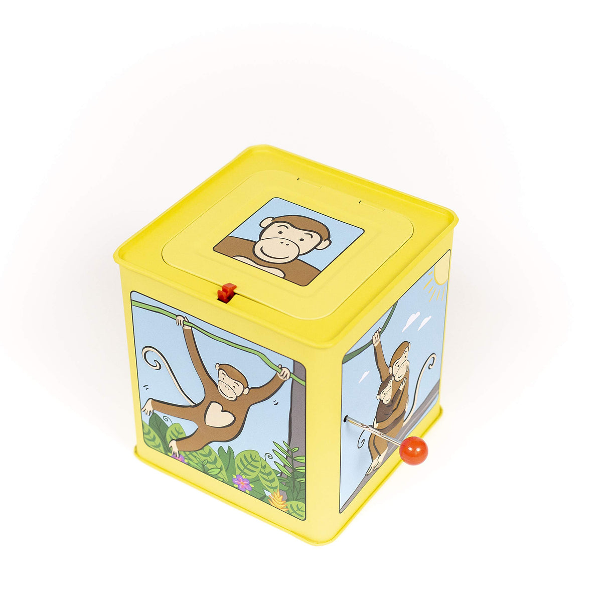 Monkey Jack in the Box Plush Tin Toy D886642