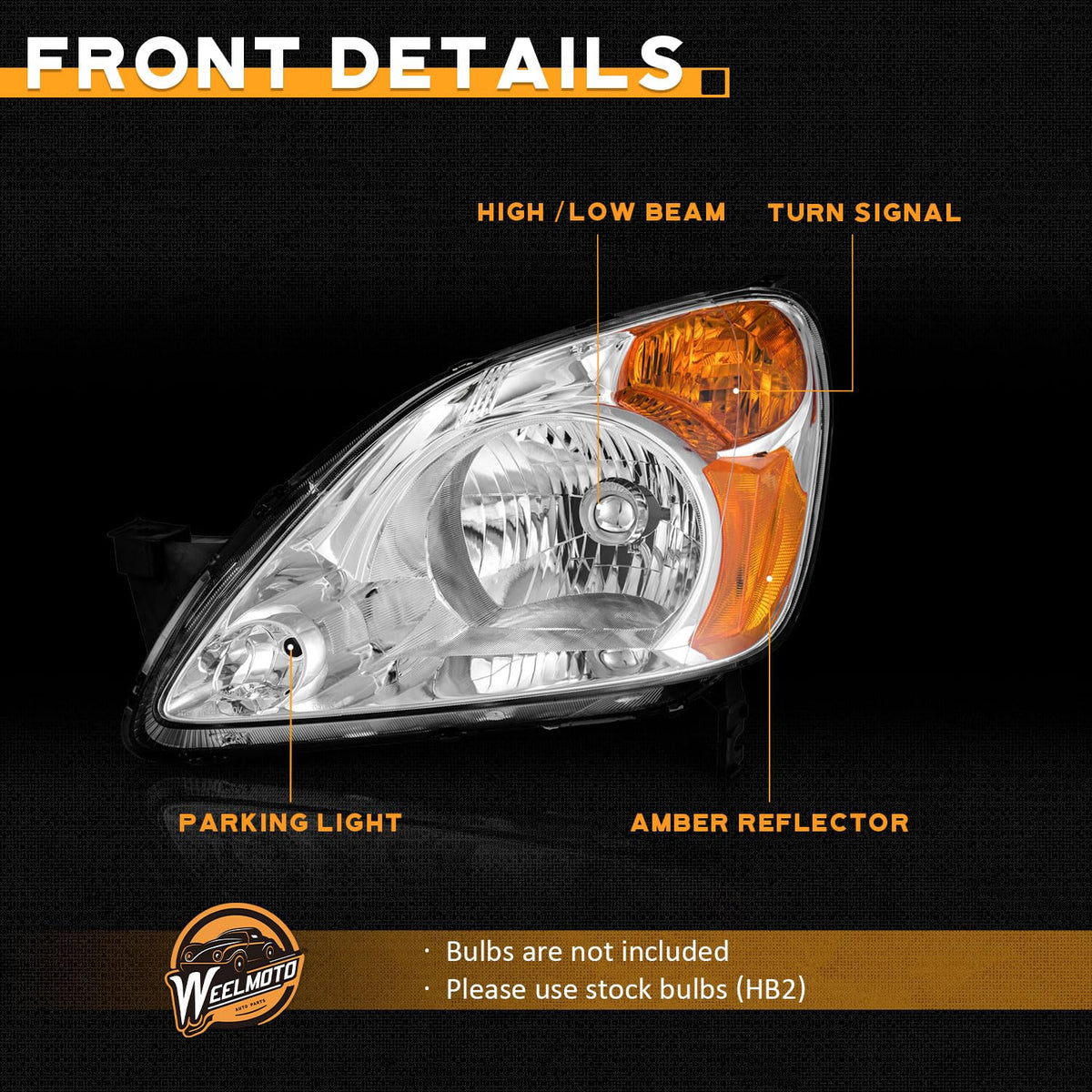 Halogen Headlights Assembly Y20726