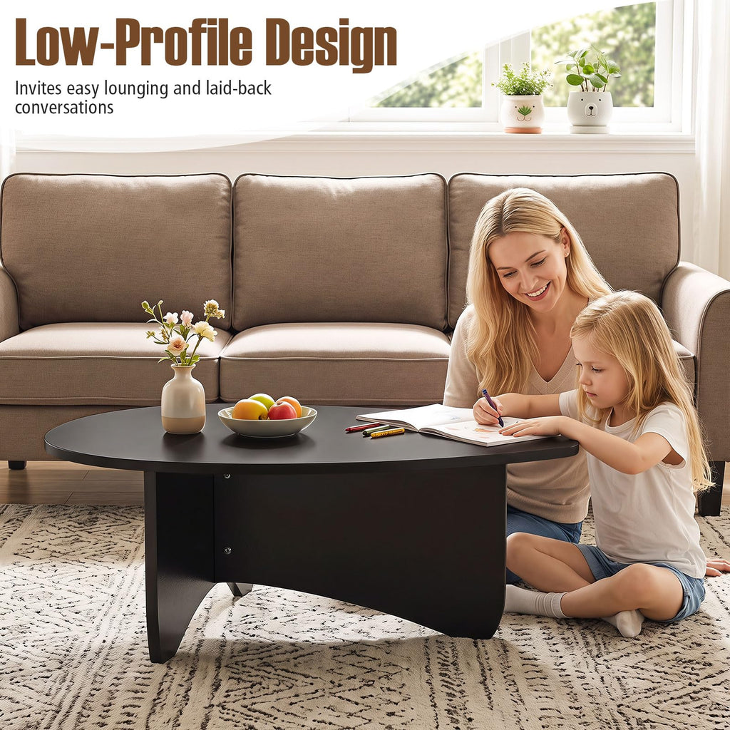 Oval Coffee Table Black I287623