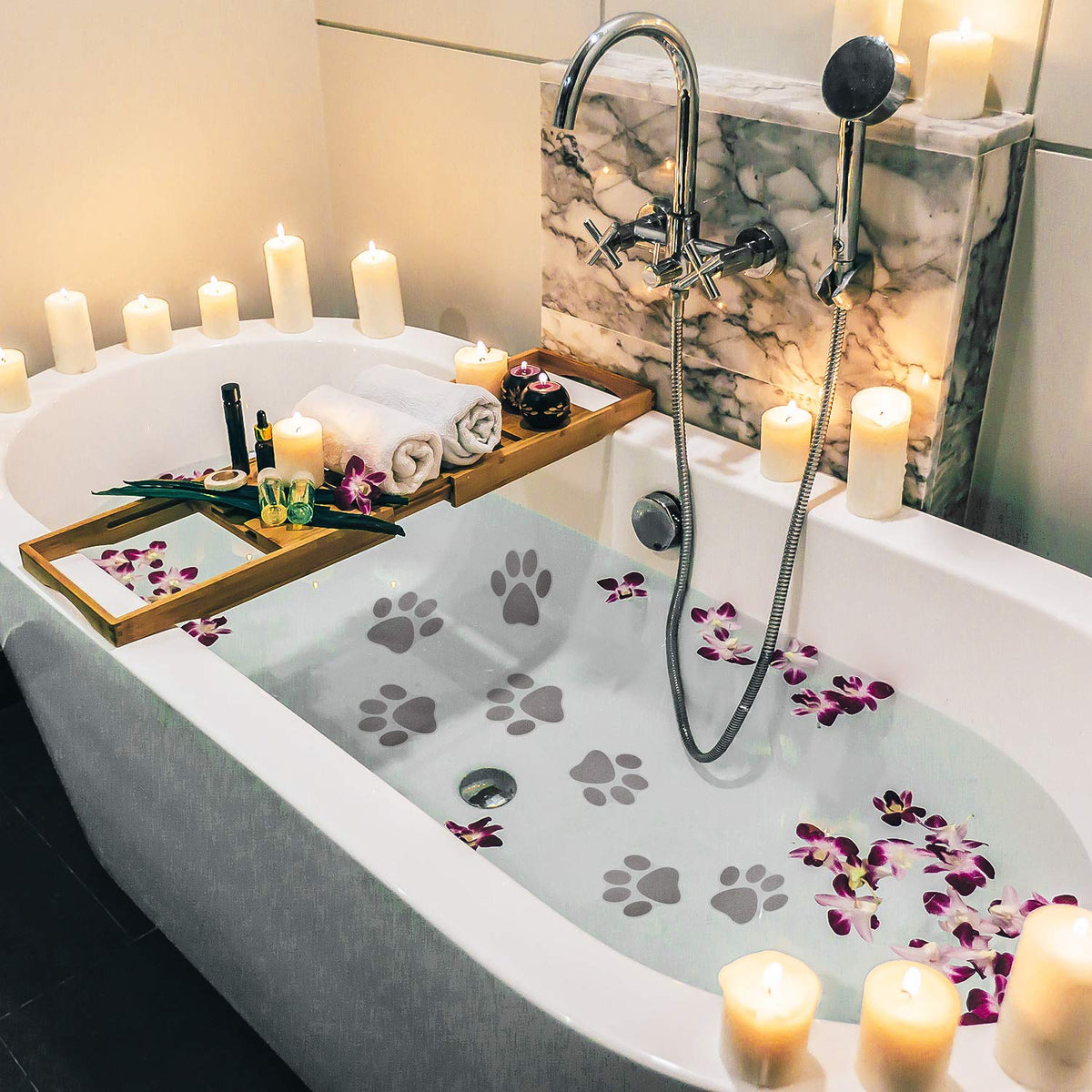 20 Pcs Non Slip Bathtub Sticker O668164