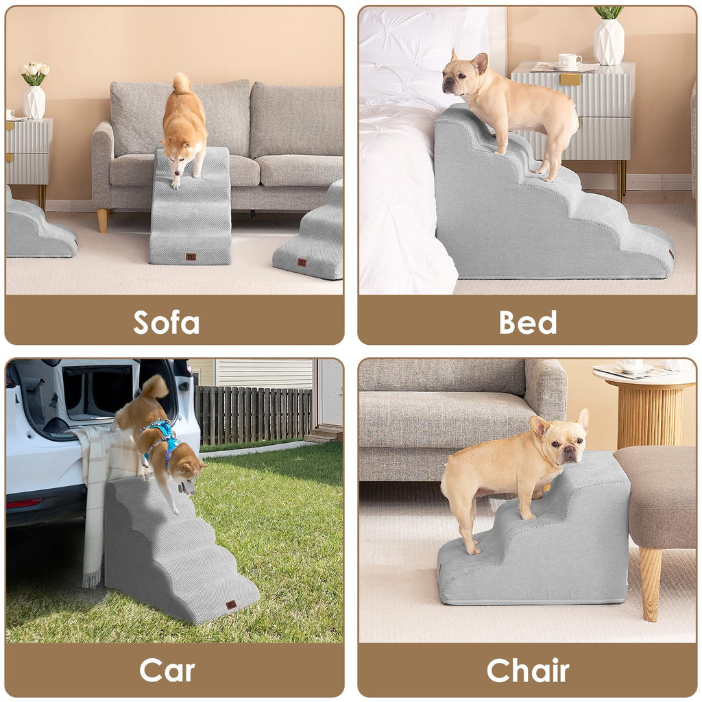 Curved Dog Stairs Ramp 4-Step Q974212