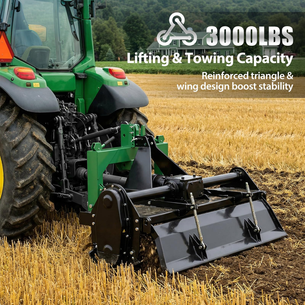 Category 1 Tractor 3 Point Quick Hitch Adapter with 2" Receiver B4806