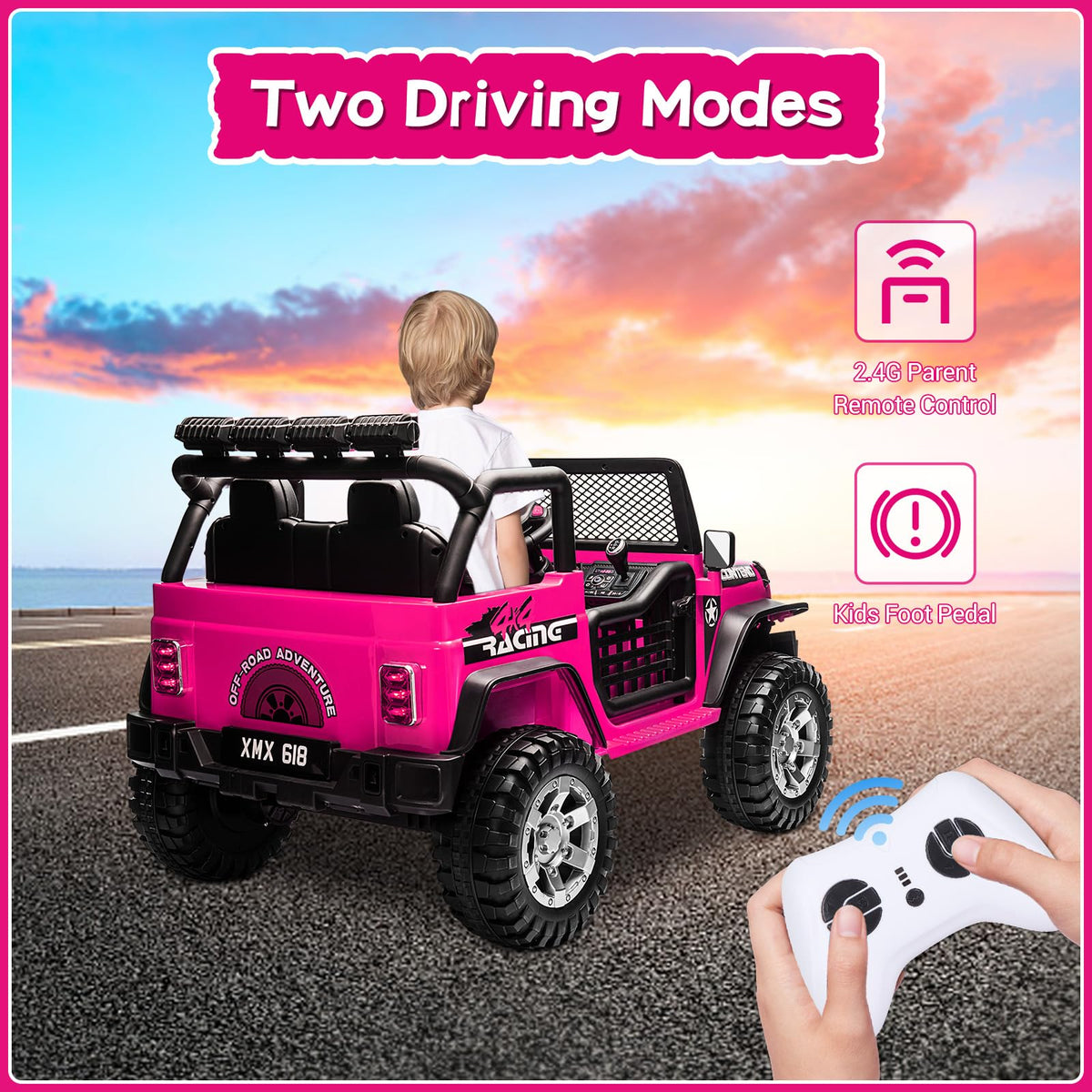 2 Seater Electric Car for Kids with Parent Remote V297324
