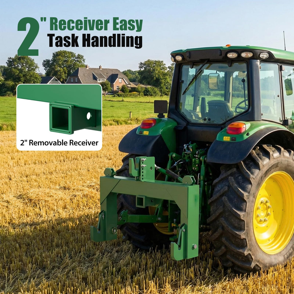 Category 1 Tractor 3 Point Quick Hitch Adapter with 2" Receiver B4806