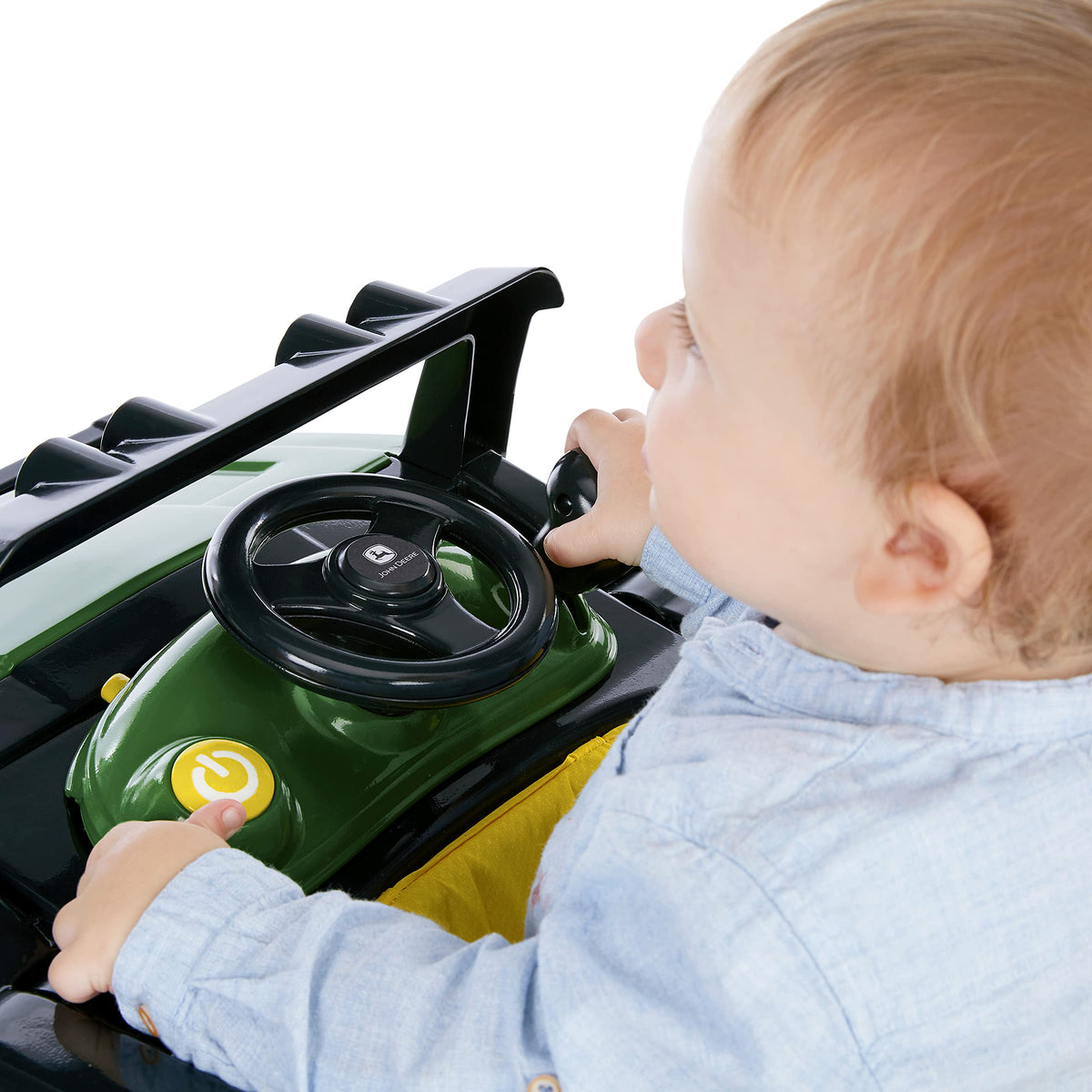 Green Baby Activity Center & Push Walker with Steering Wheel Toy D578