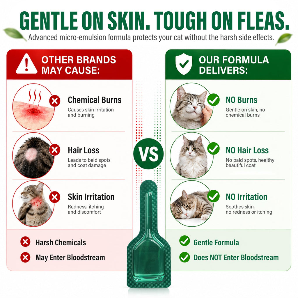 Cat Flea & Tick Topical Drops 12 Doses S673