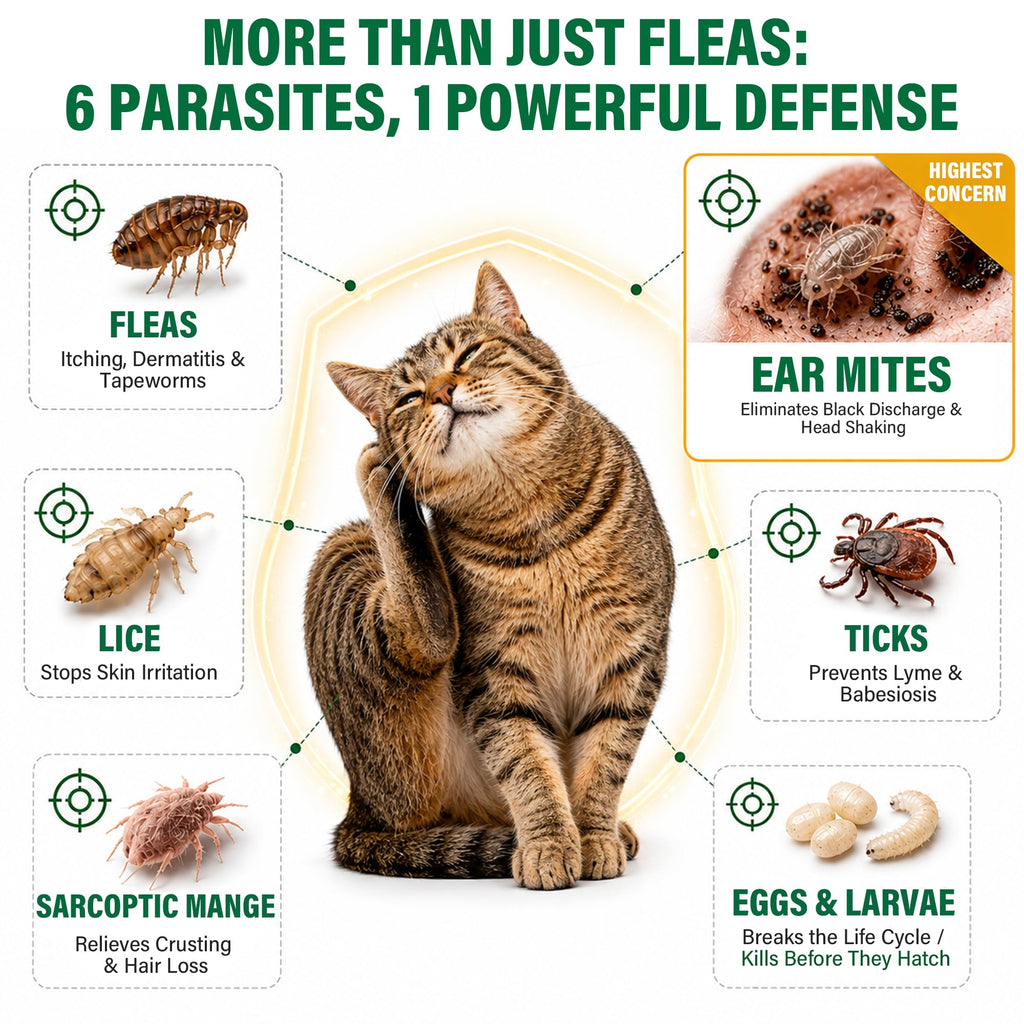 Cat Flea & Tick Topical Drops 12 Doses S673
