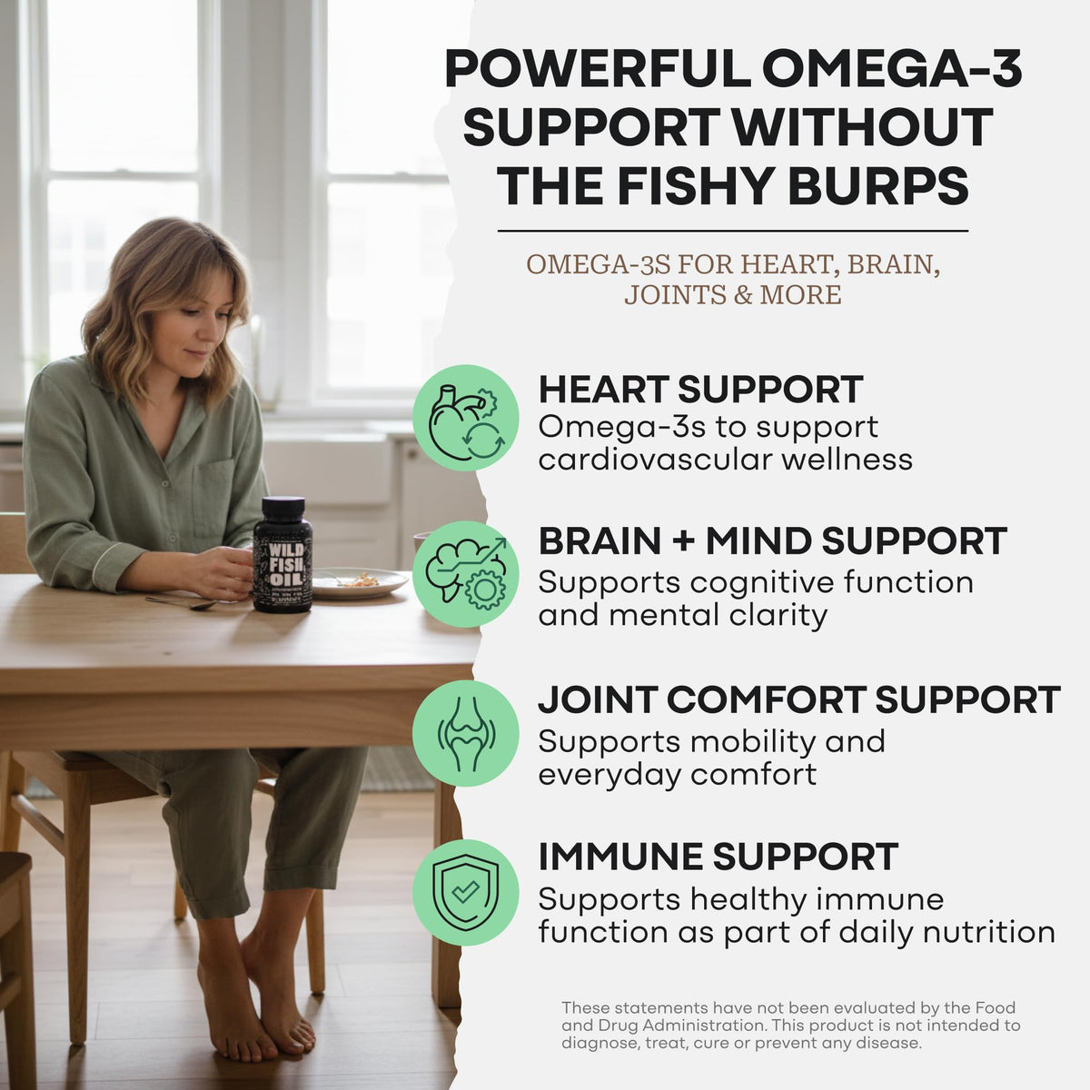 Fish Oil Omega 3 Supplements 120 Capsules Q3771
