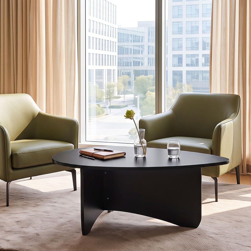 Oval Coffee Table Black I287623