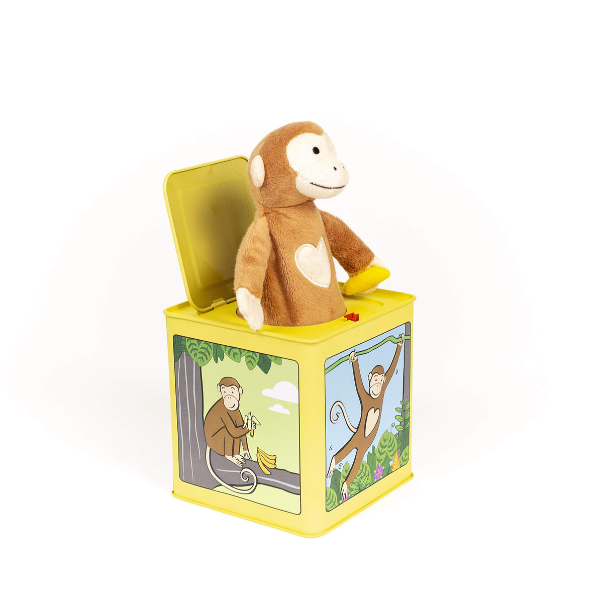 Monkey Jack in the Box Plush Tin Toy D886642