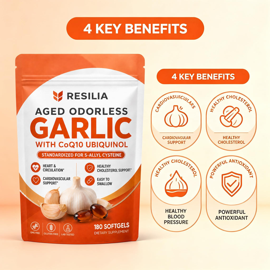 Aged Garlic Supplement 180 Softgels 1200mg L382