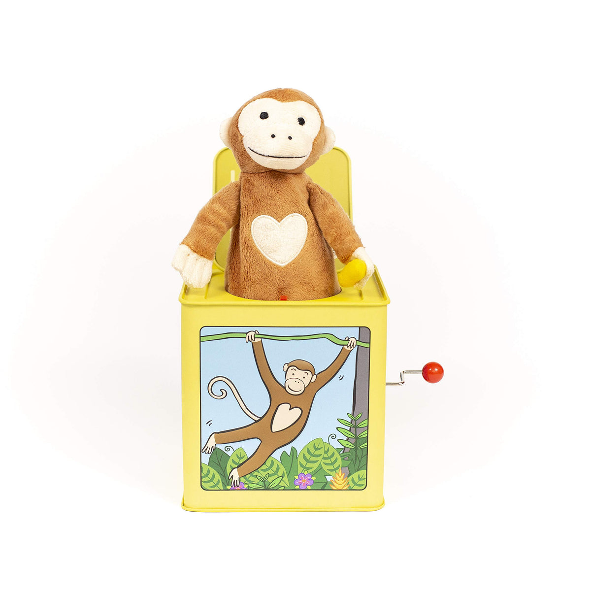Monkey Jack in the Box Plush Tin Toy D886642