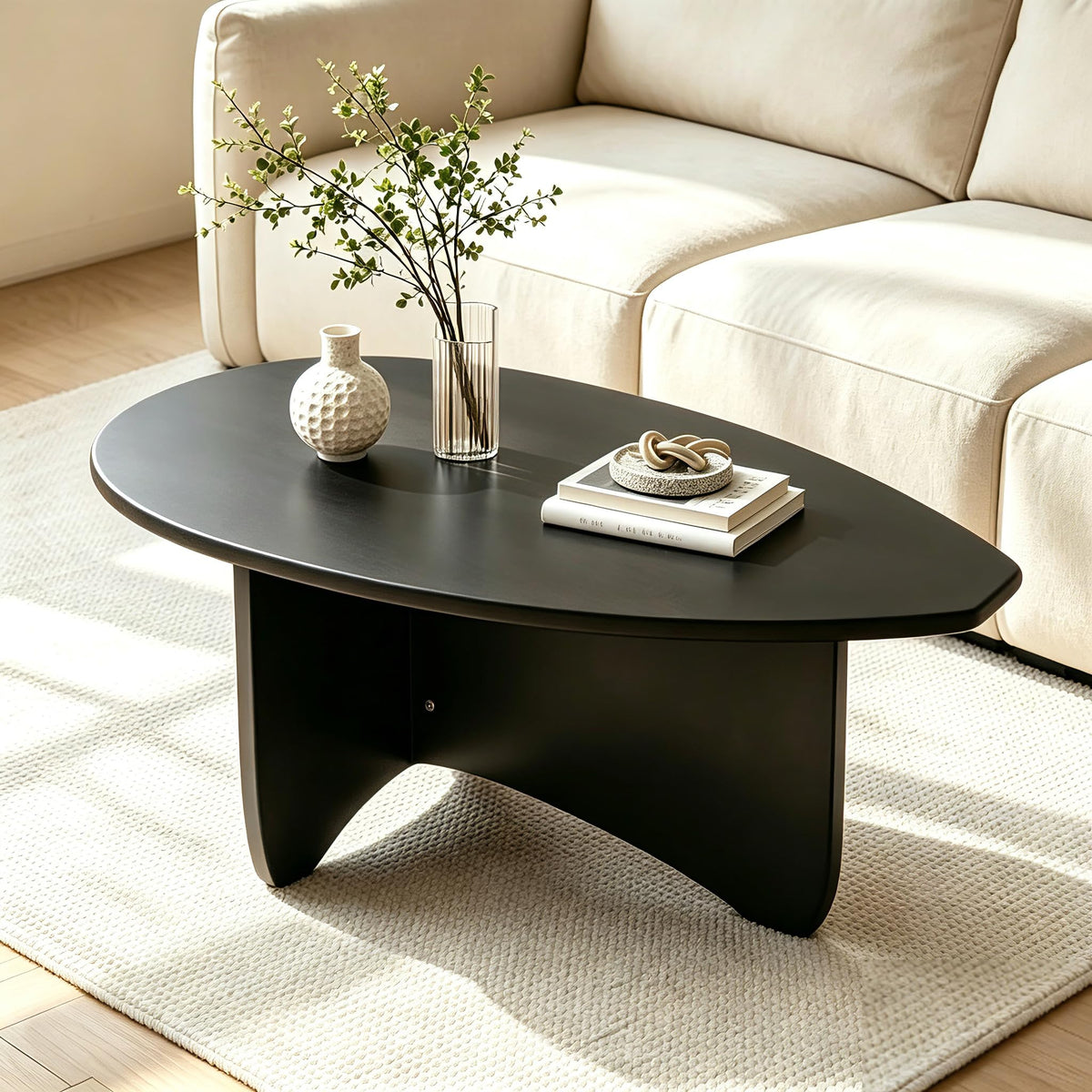 Oval Coffee Table Black I287623