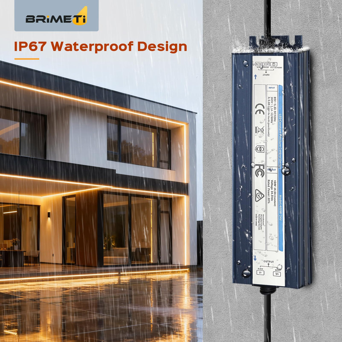 200 Watts 24V Waterproof LED Driver Q9394