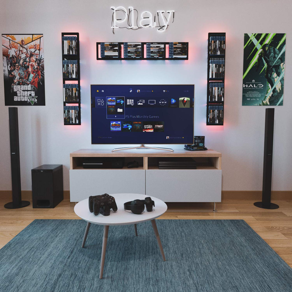 Black 34 Inch Floating Shelves Set of 3 E28942