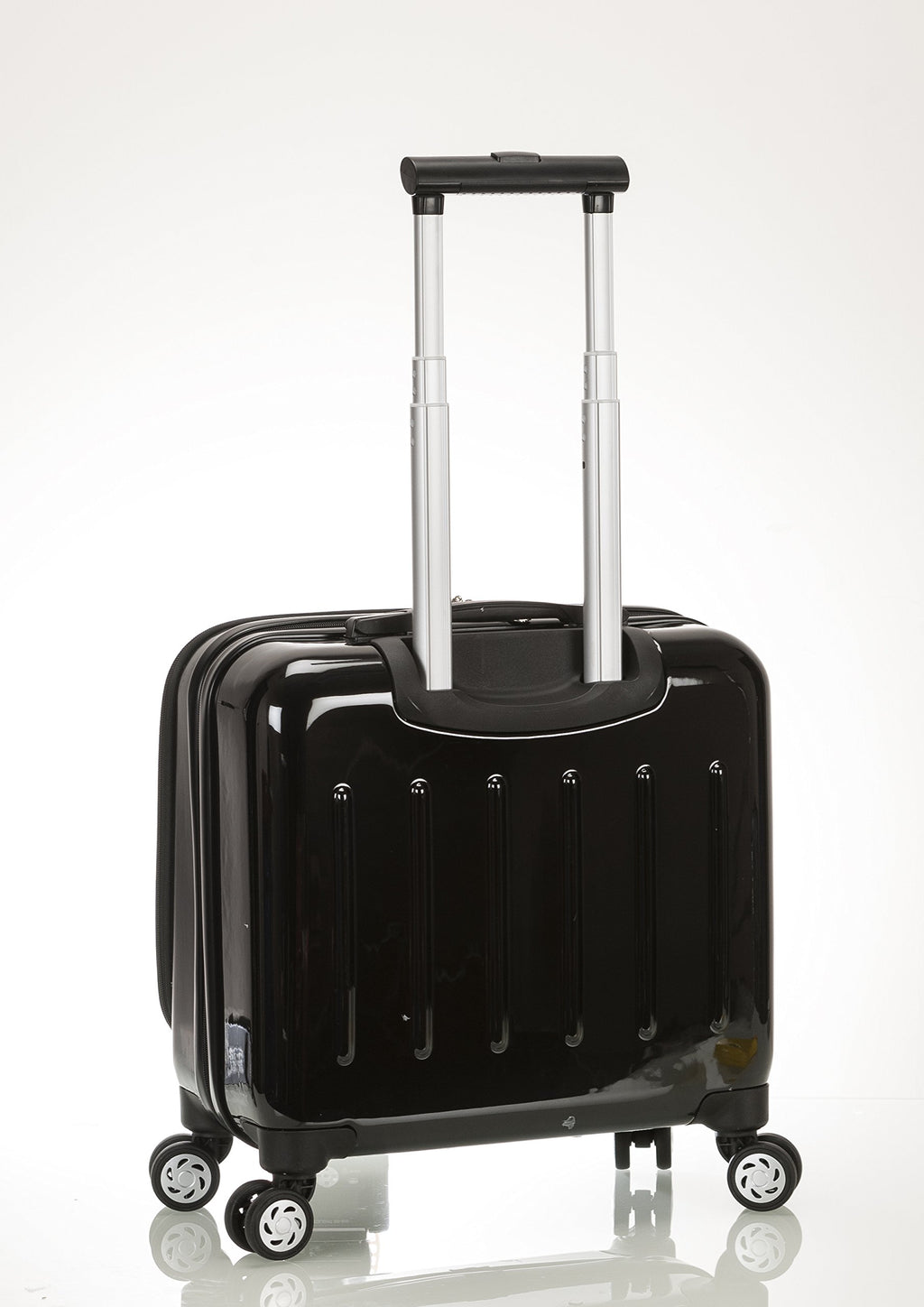 Hardside Rolling Computer Case, Carry-On, Black H34276
