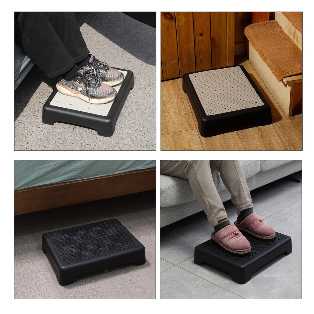 One Step Stool 3.5 Inch Non-Slip 440 Lbs Capacity W1394