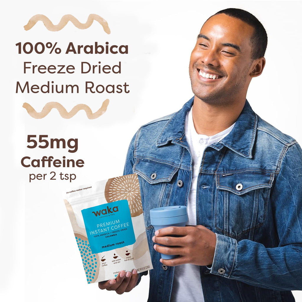 Instant Coffee, Colombian Medium Roast, 80 Cups, 8 oz Bag F92052