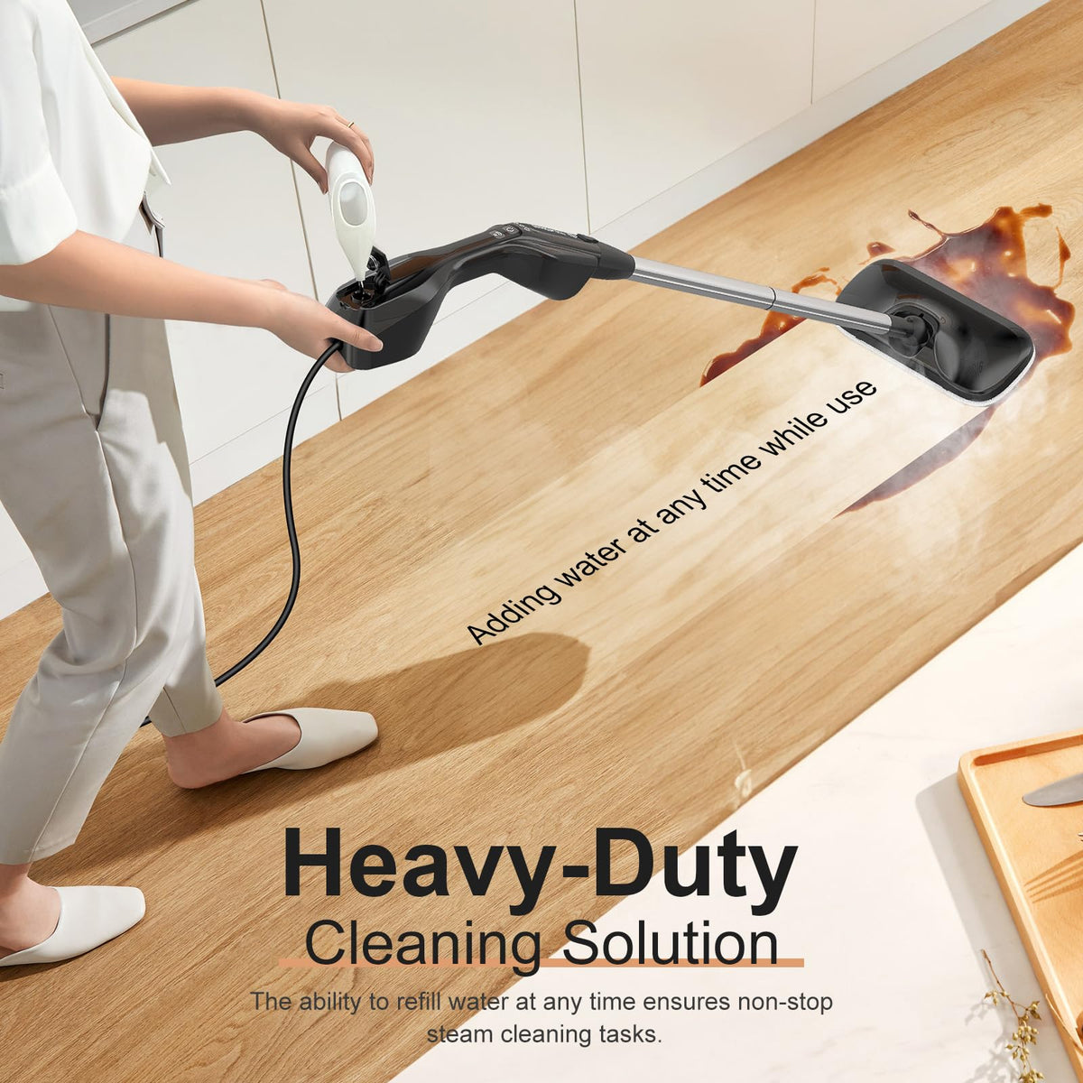 17 in 1 Steam Mop with Detachable Handheld Steam Cleaner G860