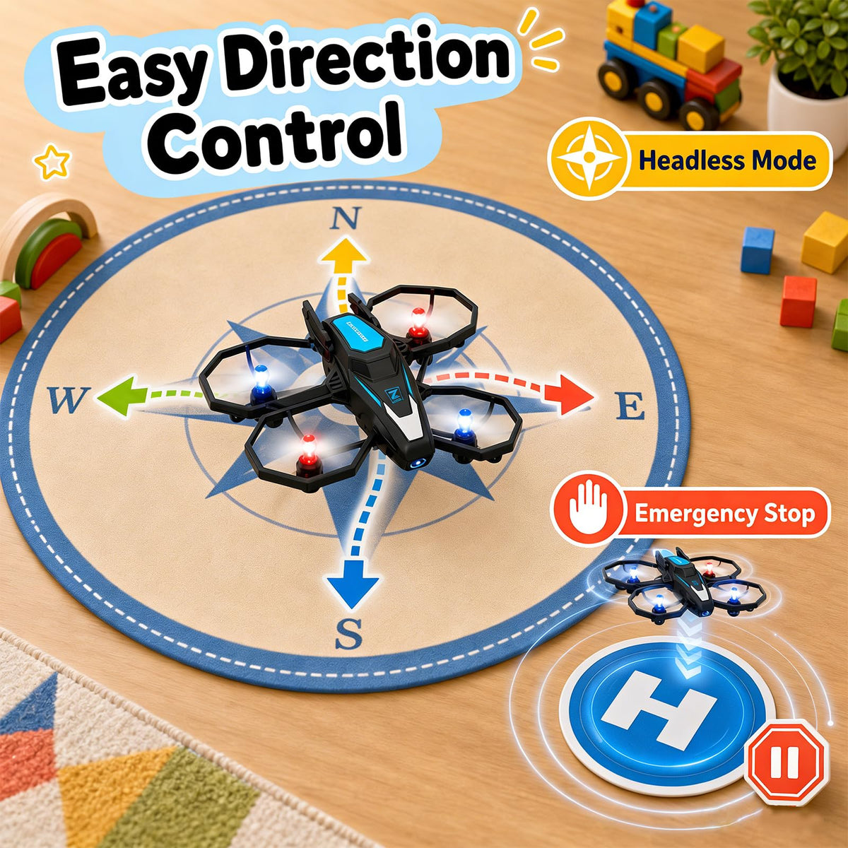 Mini Drones with Camera 1080P HD RC Quadcopter U31742