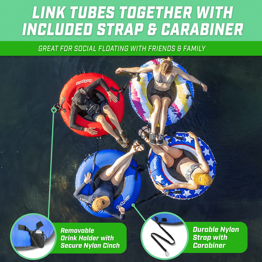 44 Inch Heavy-Duty River Tube with Canvas Cover D828276